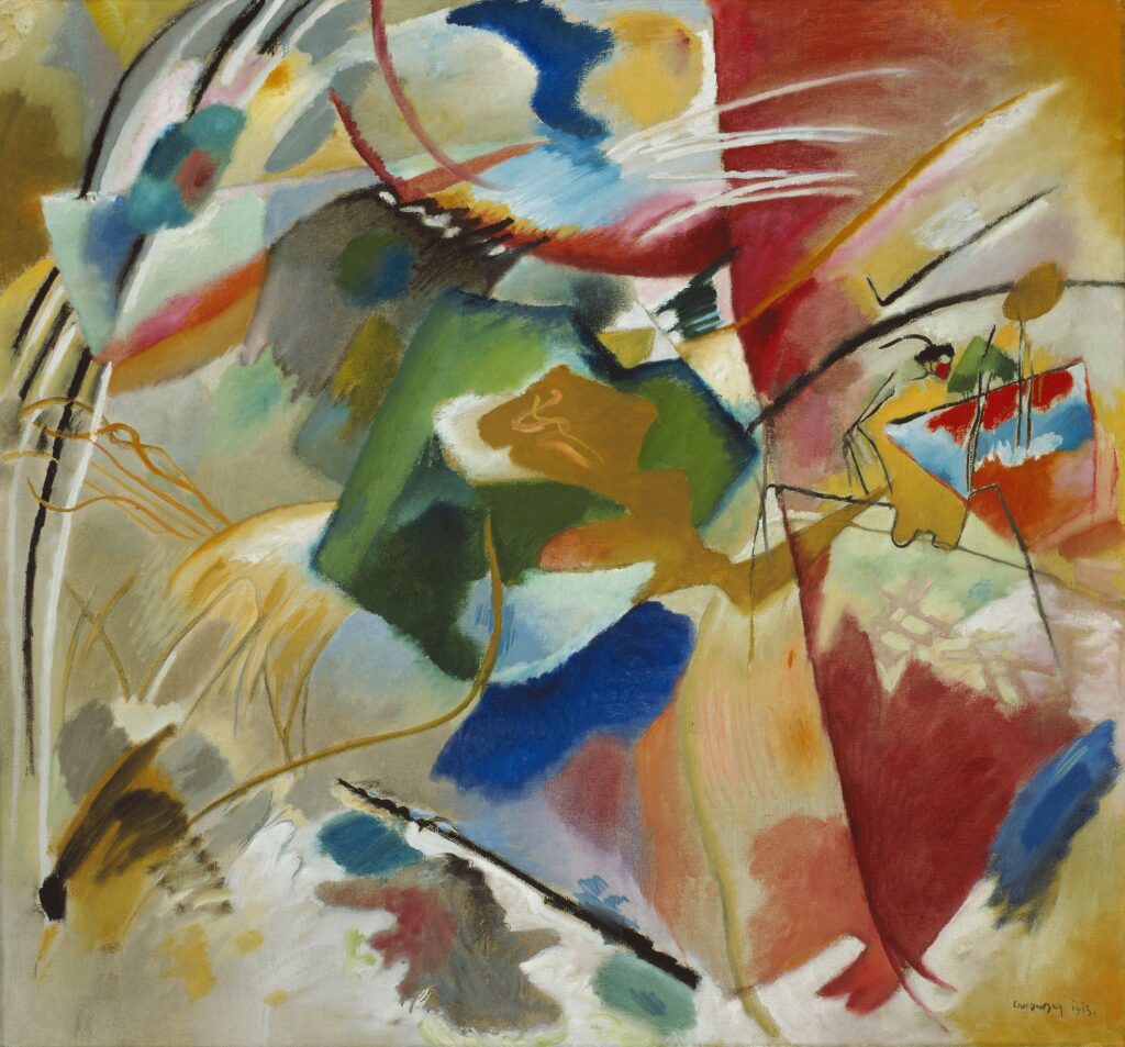 Maľba so zeleným stredom — Vasilij Kandinskij — ukážkové dielo, Art Institute of Chicago
